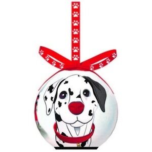Twinkling Treasures‎ 3D Blinking Christmas Ornament - 3.5" - DALMATION Dog